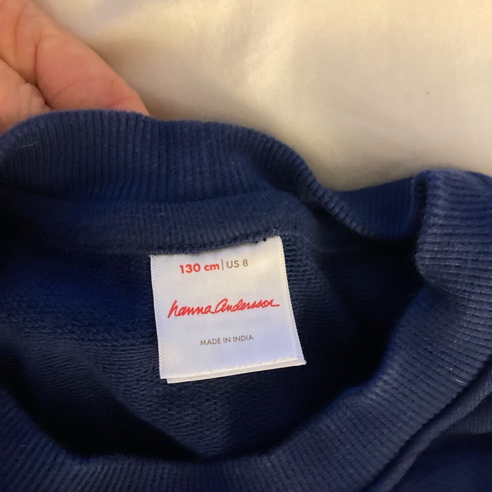 Hanna Andersson Navy Butterfly Sweatshirt - Picture 2 of 3